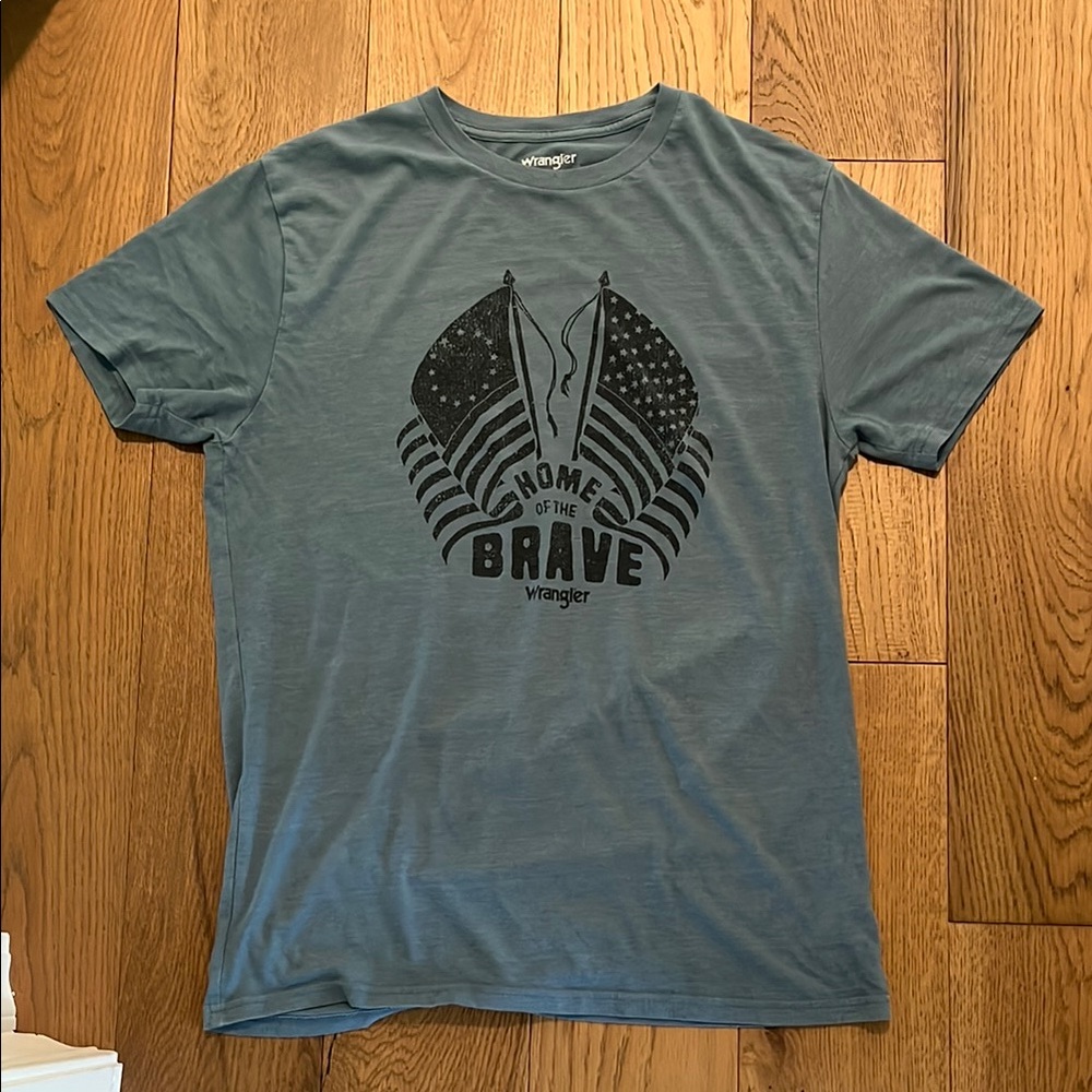 Wrangler Blue Short Sleeve Graphic Tee